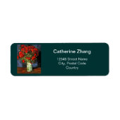 Vintage Blumenkunst Red Poppies Ansprachen (Vorne)