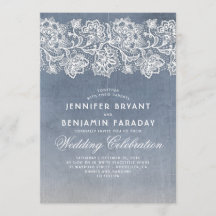 Vintage Blumenlatte - Dusty Blue Wedding