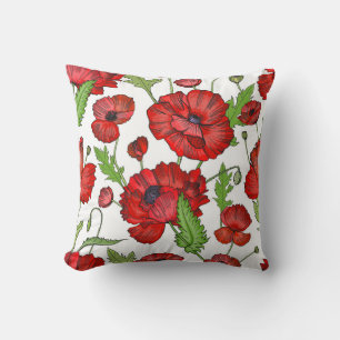 Vintage Blumenlatte Kissen