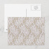 Vintage Blumenlatte Postkarte (Vorne/Hinten)