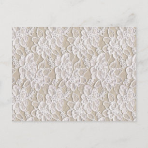 Vintage Blumenlatte Postkarte