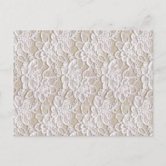 Vintage Blumenlatte Postkarte (Vorderseite)