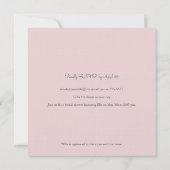 Vintage Blumenliebe Brautdusche Einladung (Rückseite)