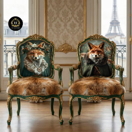 Vintage Blumenmädchen Marian Queen Fox Decoupage Seidenpapier