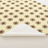 Vintage-Blumenmandala Sherpadecke (3/4)