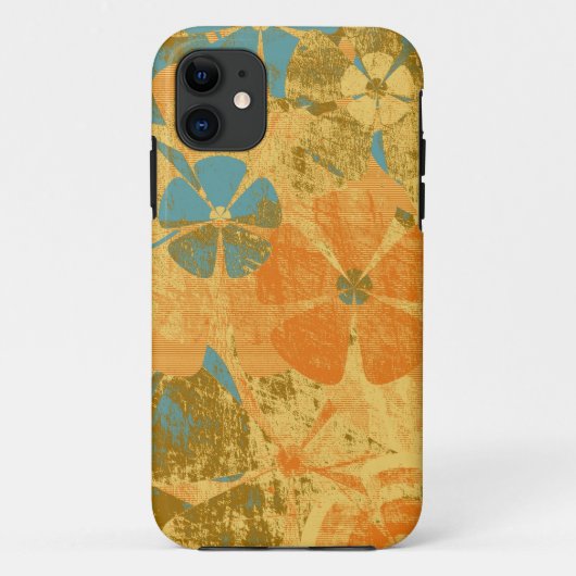 Vintage Blumenmode Case-Mate iPhone Hülle (Rückseite)