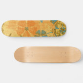 Vintage Blumenmode Skateboard (Horizontal)