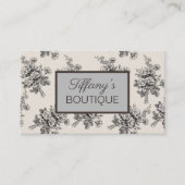 Vintage Blumenmode WELLNESS-CENTER Schönheitssalon Visitenkarte (Vorderseite)