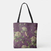 Vintage Blumenmonogramm Tasche (Rückseite)