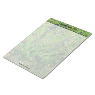 Vintage-Blumenmotiv Iris von Vincent van Gogh Notizblock