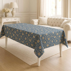 Vintage-Blumenmotive Französische Toile-Ikonische  Tischdecke