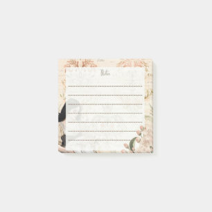 Vintage Blumenmotive mit seelenvollen Silhouetten Post-it Klebezettel