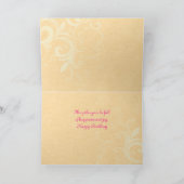 Vintage Blumenmotte Karte (Innenseite)