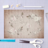 Vintage Blumenmusik Seidenpapier (Handwerk)