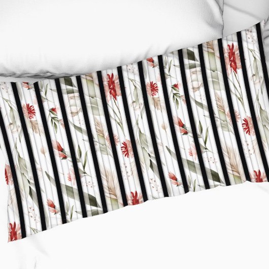 Vintage Blumenmuster böhmische Blume Blätter Kissenbezug