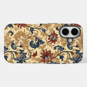 Vintage Blumenmuster Case-Mate iPhone Hülle (Rückseite (Horizontal))