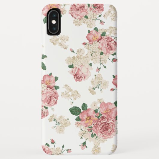 Vintage Blumenmuster Case-Mate iPhone Hülle (Rückseite)