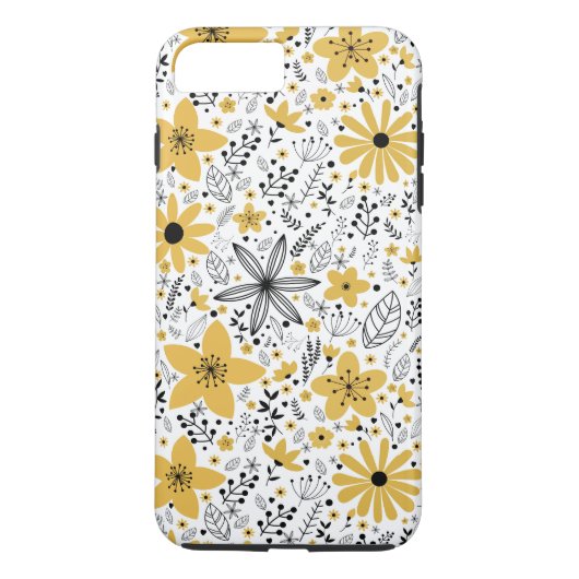 Vintage-Blumenmuster Case-Mate iPhone Hülle (Rückseite)