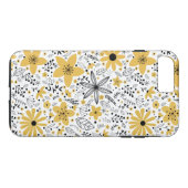 Vintage-Blumenmuster Case-Mate iPhone Hülle (Rückseite (Horizontal))