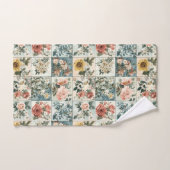 Vintage Blumenmuster-Design Badhandtuch Set (Handtuch)
