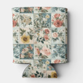 Vintage Blumenmuster-Design Dosenkühler (Rückseite)