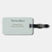 Vintage Blumenmuster-Design Gepäckanhänger (Rückseite horizontal)