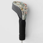 Vintage Blumenmuster-Design Golf Headcover (angewinkelt)