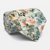 Vintage Blumenmuster-Design Krawatte (Gerollt)
