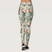 Vintage Blumenmuster-Design Leggings (Rückseite)