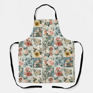Vintage Blumenmuster-Design Schürze
