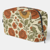 Vintage-Blumenmuster-Design  Waschbeutel (Rechte Ecke)