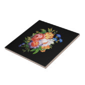Vintage Blumenmuster Fliese (Seite)