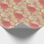 Vintage-Blumenmuster Geschenkpapier (Ecke)
