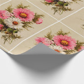Vintage-Blumenmuster Geschenkpapier (Ecke)