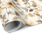 Vintage-Blumenmuster Geschenkpapier (Rolleneckpunkt)