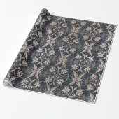 Vintage Blumenmuster Geschenkpapier (Ungerollt)