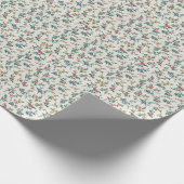 Vintage Blumenmuster Geschenkpapier (Ecke)