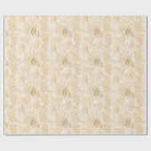 Vintage Blumenmuster Geschenkpapier (Flach)