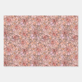 Vintage Blumenmuster Geschenkpapier Set (Vorderseite 2)