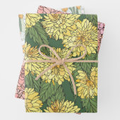 Vintage Blumenmuster Geschenkpapier Set (Beispiel)