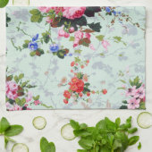 Vintage-Blumenmuster Geschirrtuch (Gefaltet)