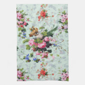 Vintage-Blumenmuster Geschirrtuch (Vertikal)