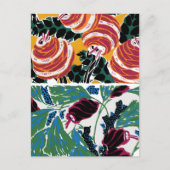 Vintage-Blumenmuster III Klein Postkarte (Vorderseite)