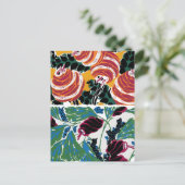 Vintage-Blumenmuster III Klein Postkarte (Stehend Vorderseite)