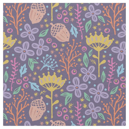 Vintage-Blumenmuster im Boho-Stil. Stoff (Nahaufnahme)