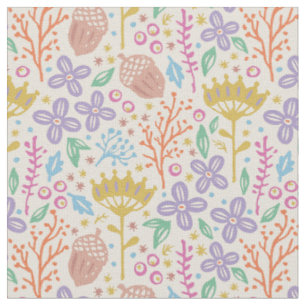 Vintage-Blumenmuster im Boho-Stil. Stoff