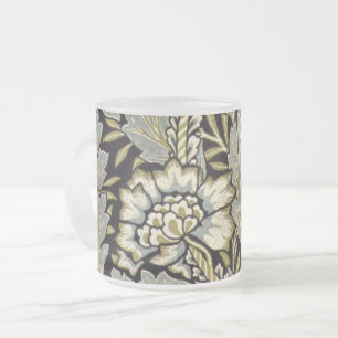 Vintage-Blumenmuster in Barcelona Beige Mattglastasse