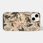 Vintage-Blumenmuster iPhone 14 Hülle (Rückseite (Horizontal))