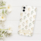 Vintage-Blumenmuster iPhone Hülle