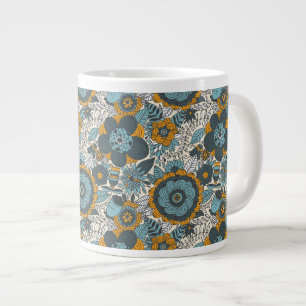 Vintage-Blumenmuster Jumbo-Tasse